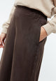 Givn Berlin Hose GBMARLA relaxed aus TENCEL™ mit Peach-Effekt Trousers Coffee Brown (Tencel)