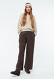 Givn Berlin Hose GBMARLA relaxed aus TENCEL™ mit Peach-Effekt Trousers Coffee Brown (Tencel)