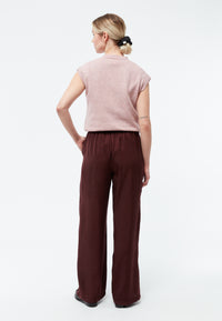 Givn Berlin Hose GBMARLA relaxed aus TENCEL™ mit Peach-Effekt Trousers Wine Red (Tencel)