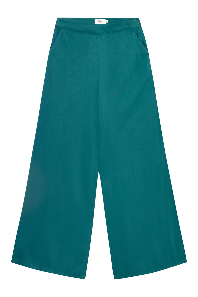 Givn Berlin Hose GBMARLEEN wide leg aus LENZING™ ECOVERO™ Trousers Malachite Green