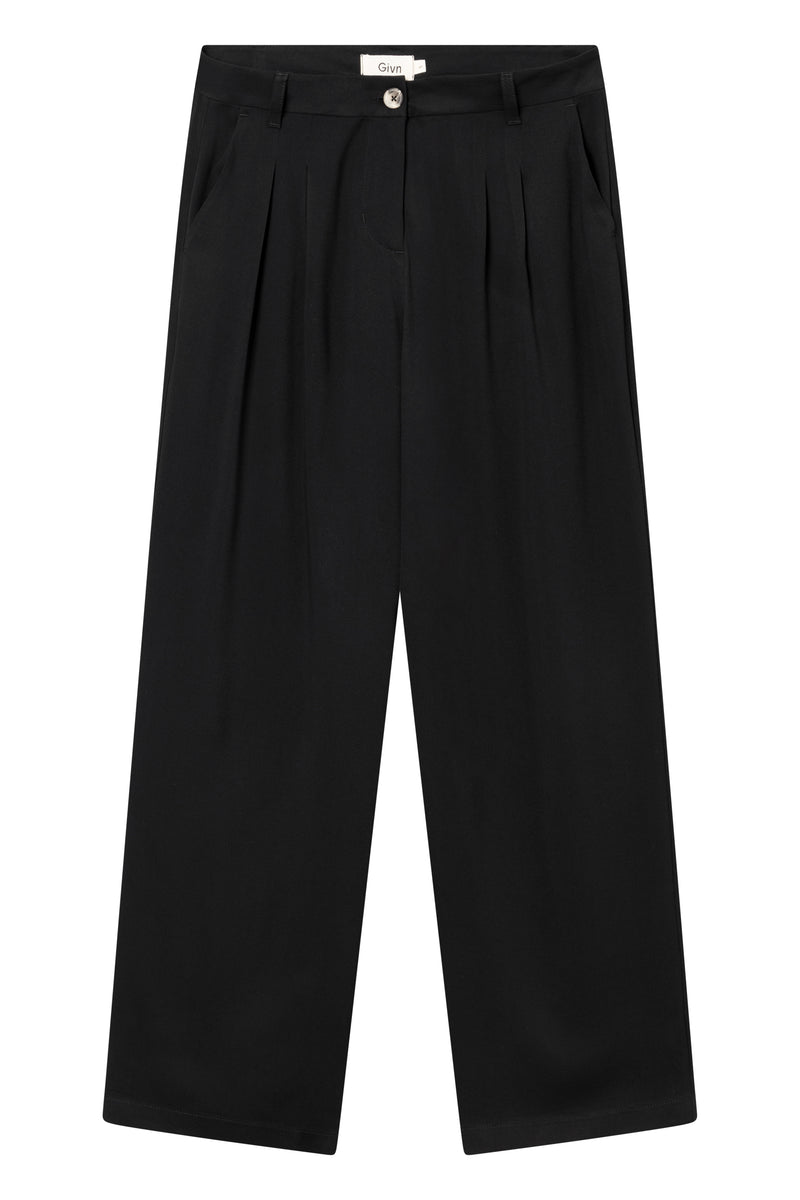 Givn Berlin Hose GBOLA aus LENZING™ ECOVERO™ mit Bundfalten Trousers Black