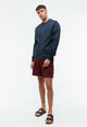 Givn Berlin Jacke GBCARTER aus Bio-Baumwoll Piqué mit Reißverschluss Jacket Midnight Blue (Pique)