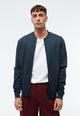Givn Berlin Jacke GBCARTER aus Bio-Baumwoll Piqué mit Reißverschluss Jacket Midnight Blue (Pique)