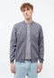 Givn Berlin Jacke GBCARTER aus Bio-Baumwoll Piqué mit Reißverschluss Jacket Stormy Grey (Pique)
