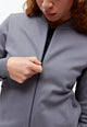 Givn Berlin Jacke GBELLA aus Bio-Baumwolle mit Reißverschluss Jacket Stormy Grey (Pique)