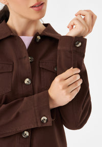 Givn Berlin Jacke GBMATILDA aus Bio-Baumwolle Jacket Sepia Brown