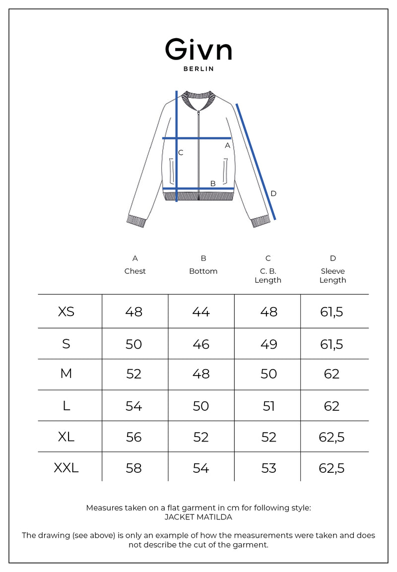 Givn Berlin Jacke GBMATILDA aus Bio-Baumwolle Jacket Steel Blue