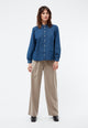 Givn Berlin Jeansbluse GBLYRA in elegantem Schnitt Blouse Dark Blue (Denim)