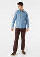 Givn Berlin Jeanshemd GBDEVIS aus Bio-Baumwolle mit Stehkragen Buttoned Shirt Light Blue (Denim)