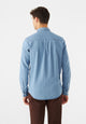 Givn Berlin Jeanshemd GBDEVIS aus Bio-Baumwolle mit Stehkragen Buttoned Shirt Light Blue (Denim)