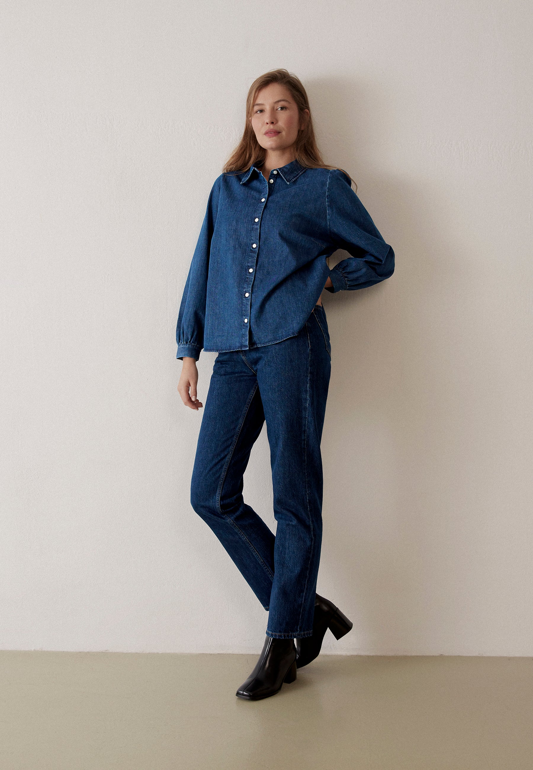 Givn Berlin Jeanshose GBCHARLOTTE regular aus Bio-Baumwolle Jeans Dark Blue
