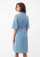 Givn Berlin Jeanskleid GBELOISE relaxed Fit aus Bio-Baumwolle Dress Light Blue (Denim)