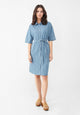 Givn Berlin Jeanskleid GBELOISE relaxed Fit aus Bio-Baumwolle Dress Light Blue (Denim)