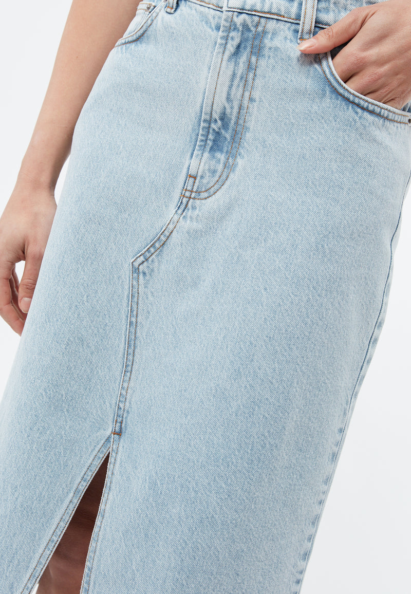 Givn Berlin Jeansrock GBKARLOTTA aus Bio-Baumwolle Skirt Light Blue