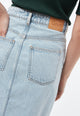 Givn Berlin Jeansrock GBKARLOTTA aus Bio-Baumwolle Skirt Light Blue