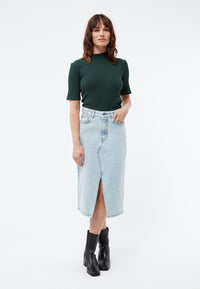 Givn Berlin Jeansrock GBKARLOTTA aus Bio-Baumwolle Skirt Light Blue