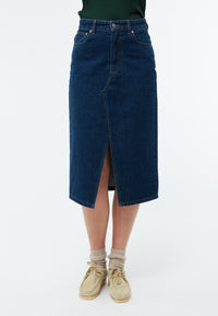 Givn Berlin Jeansrock GBKARLOTTA aus Bio-Baumwolle Skirt Dark Blue