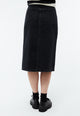 Givn Berlin Jeansrock GBKARLOTTA aus Bio-Baumwolle Skirt Washed Black