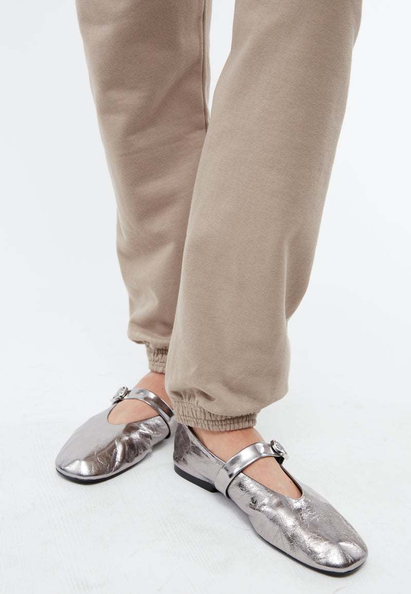 Givn Berlin Jogginghose BRENDA aus Bio-Baumwolle Trousers Nickel Grey