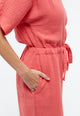 Givn Berlin Jumpsuit GBKAYLA aus Bio-Baumwoll Musselin Jumpsuit Sunset Coral (Musselin)
