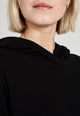 Givn Berlin Kapuzen-Sweatkleid ELENOR aus Bio-Baumwolle Dress Black