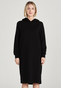 Givn Berlin Kapuzen-Sweatkleid ELENOR aus Bio-Baumwolle Dress Black