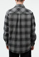 Givn Berlin Kariertes Hemd GBJIM aus Bio-Baumwolle Overshirt Dark Grey / White (Checked)