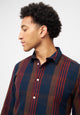 Givn Berlin Karo-Hemd KENT aus Bio-Baumwolle Buttoned Shirt Blue / Brown / Red (Checked)