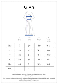 Givn Berlin Kleid GBGIANA slim Fit aus Leinen mit Rückendetail Dress Midnight Blue (Linen)