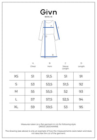 Givn Berlin Kleid GBJOHANNE aus recycelter Baumwolle Dress Frosty Blue