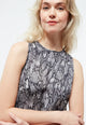 Givn Berlin Kleid GBLOUISE aus TENCEL™ Dress Black / Grey (Snake)