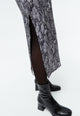 Givn Berlin Kleid GBLOUISE aus TENCEL™ Dress Black / Grey (Snake)
