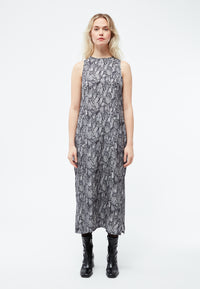 Givn Berlin Kleid GBLOUISE aus TENCEL™ Dress Black / Grey (Snake)