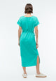 Givn Berlin Midi-Kleid GBPHILINE aus LENZING™ ECOVERO™ mit Bindegürtel Dress Amalfi Green