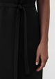 Givn Berlin Midi-Kleid GBPHILINE aus LENZING™ ECOVERO™ mit Bindegürtel Dress Black