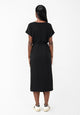 Givn Berlin Midi-Kleid GBPHILINE aus LENZING™ ECOVERO™ mit Bindegürtel Dress Black