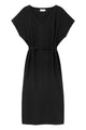 Givn Berlin Midi-Kleid GBPHILINE aus LENZING™ ECOVERO™ mit Bindegürtel Dress Black