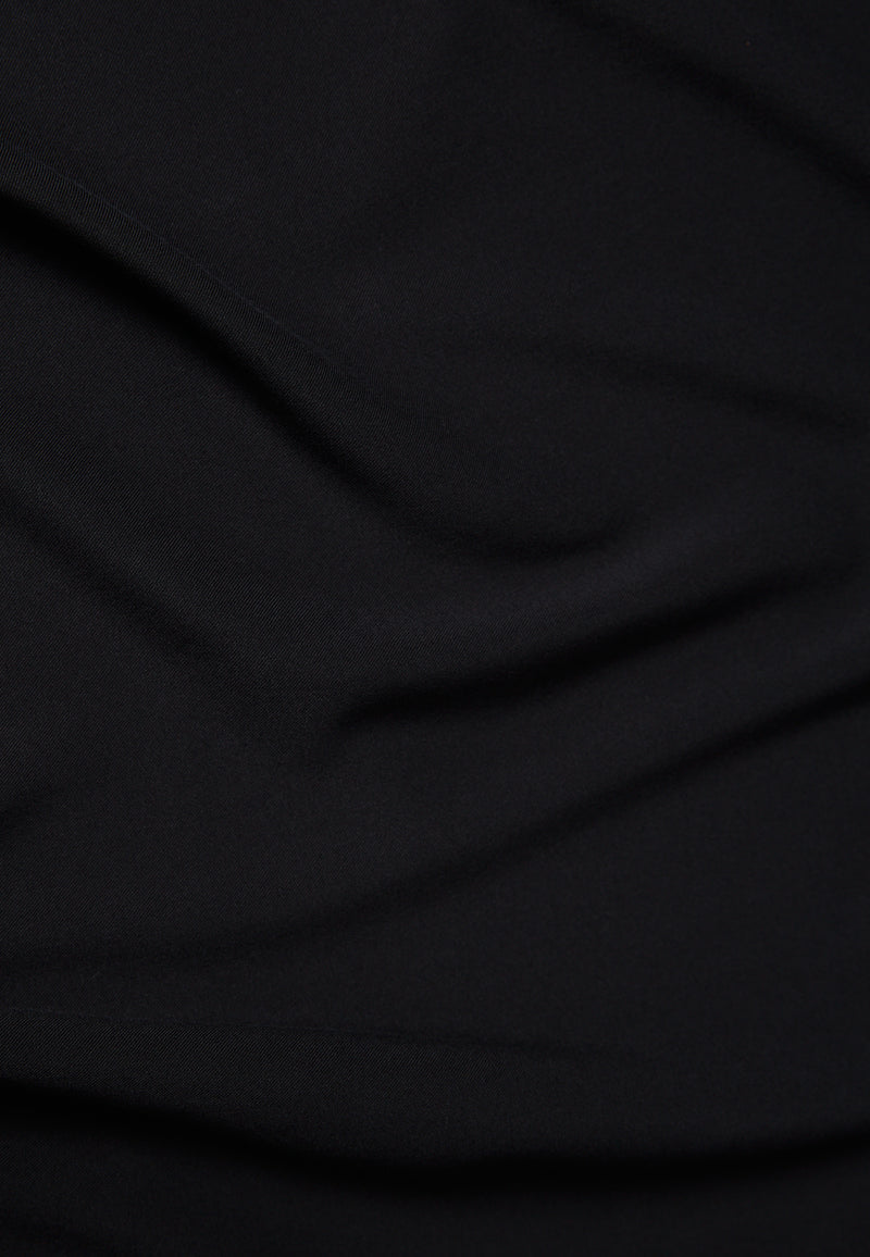 Givn Berlin Midi-Kleid GBPHILINE aus LENZING™ ECOVERO™ mit Bindegürtel Dress Black