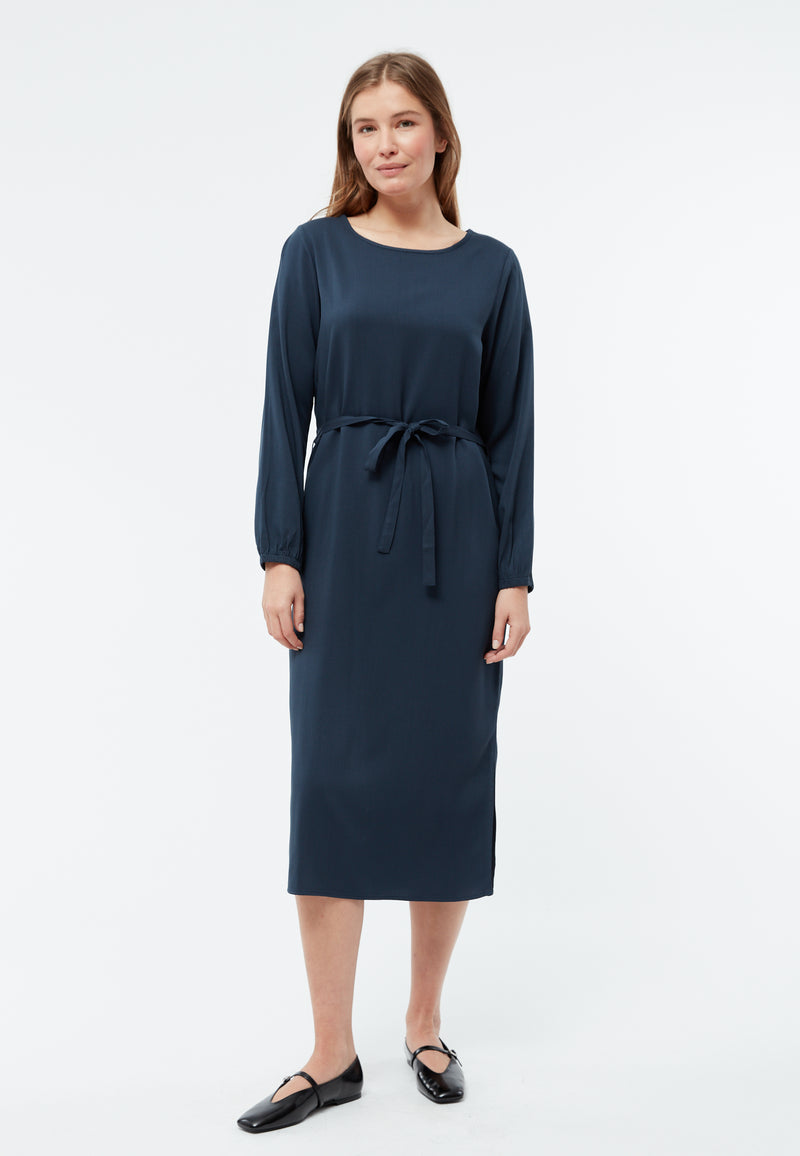 Givn Berlin Kleid GBTHEKLA aus LENZING™ ECOVERO™ Dress Midnight Blue