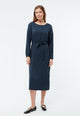 Givn Berlin Kleid GBTHEKLA aus LENZING™ ECOVERO™ Dress Midnight Blue