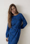 Givn Berlin Kleid GBTHEKLA aus LENZING™ ECOVERO™ Dress Black / Electric Blue (Tiger)