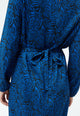Givn Berlin Kleid GBTHEKLA aus LENZING™ ECOVERO™ Dress Black / Electric Blue (Tiger)