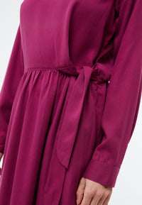 Givn Berlin Kleid INDIRA aus TENCEL™ REFIBRA™ Lyocell Dress Dark Pink (Refibra)