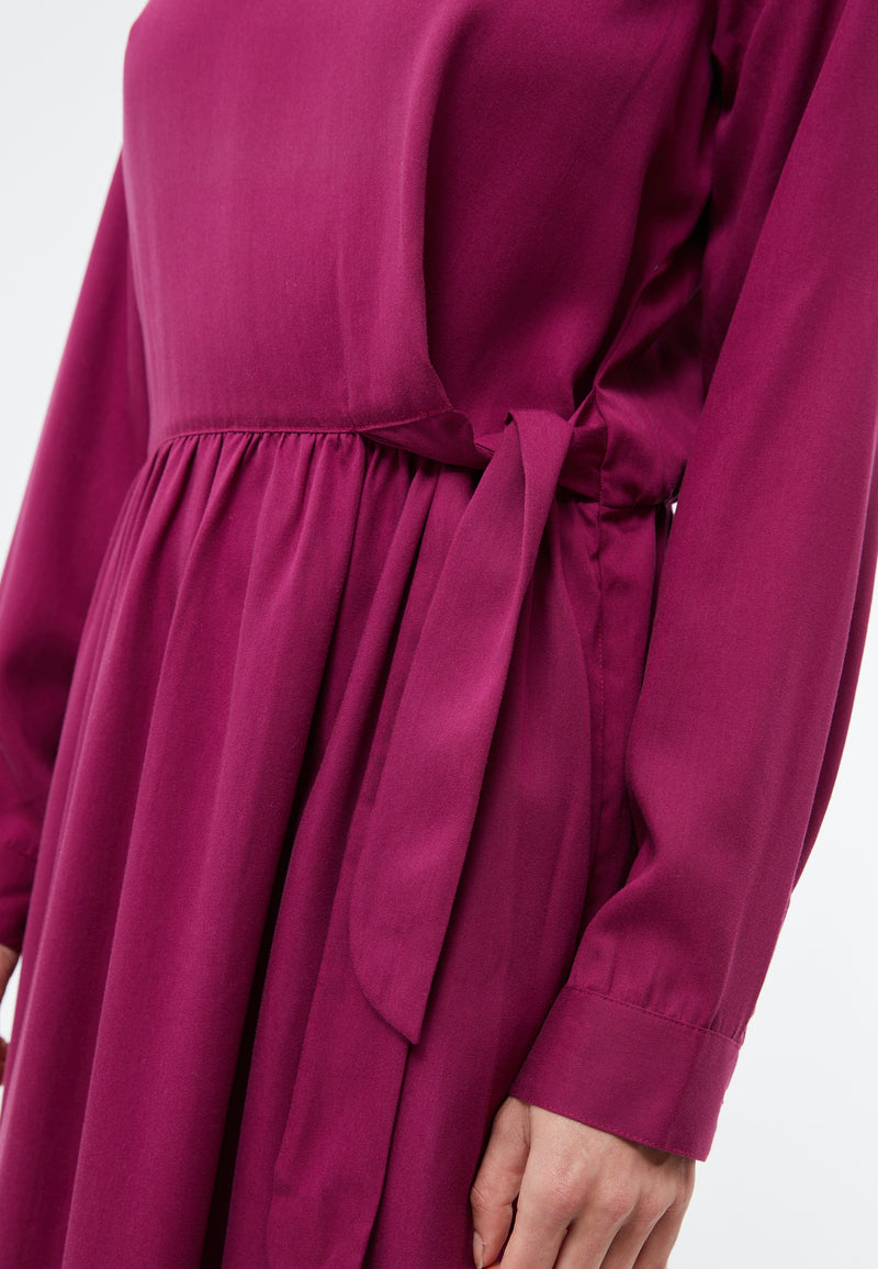 Givn Berlin Kleid INDIRA aus TENCEL™ REFIBRA™ Lyocell Dress Dark Pink (Refibra)