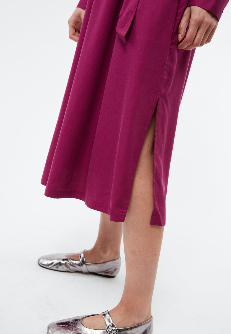 Givn Berlin Kleid INDIRA aus TENCEL™ REFIBRA™ Lyocell Dress Dark Pink (Refibra)