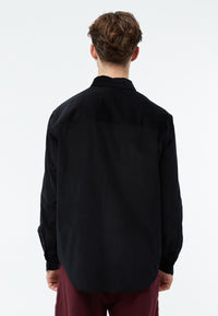 Givn Berlin Kordhemd GBFABIO aus Bio-Baumwolle Buttoned Shirt Black (Cord)