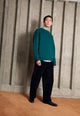 Givn Berlin Kordhose GBKLAAS aus Bio-Baumwolle mit weitem Bein Trousers Black (Cord)