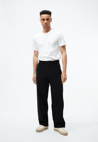 Givn Berlin Kordhose GBKLAAS aus Bio-Baumwolle mit weitem Bein Trousers Black (Cord)
