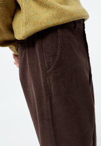 Givn Berlin Kordhose GBKLAAS aus Bio-Baumwolle mit weitem Bein Trousers Coffee Brown (Cord)