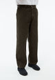 Givn Berlin Kordhose GBKLAAS aus Bio-Baumwolle mit weitem Bein Trousers Dark Olive (Cord)